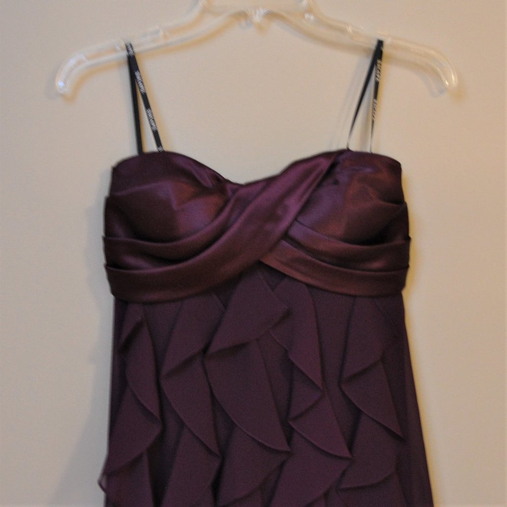 Party Dress Elegant Formal Satin & Chiffon Ruffle Dress